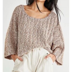 Free People Good Day Pullover in‎ Mauve Mousse Size Small New with Tags
